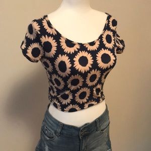 Sunflower Crop Top
